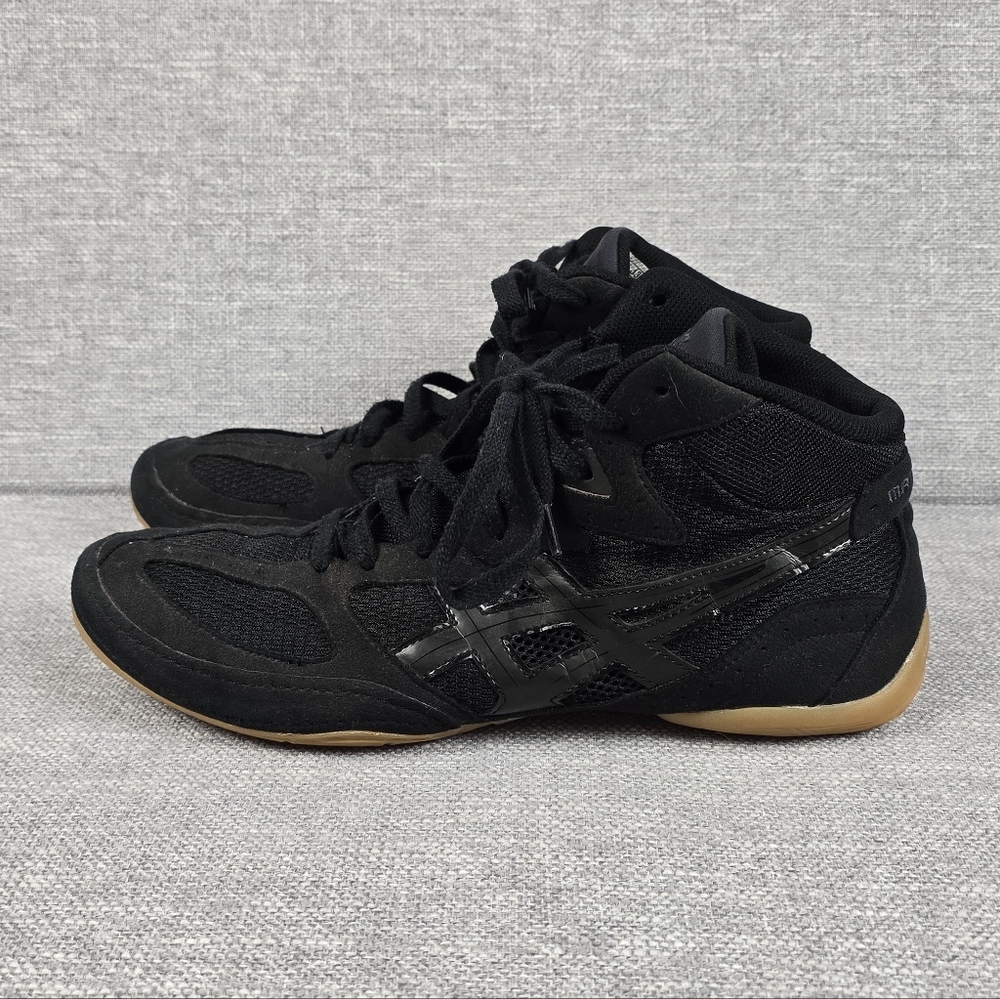 Asics Men's Black and Gum High-Top Athletic Shoes